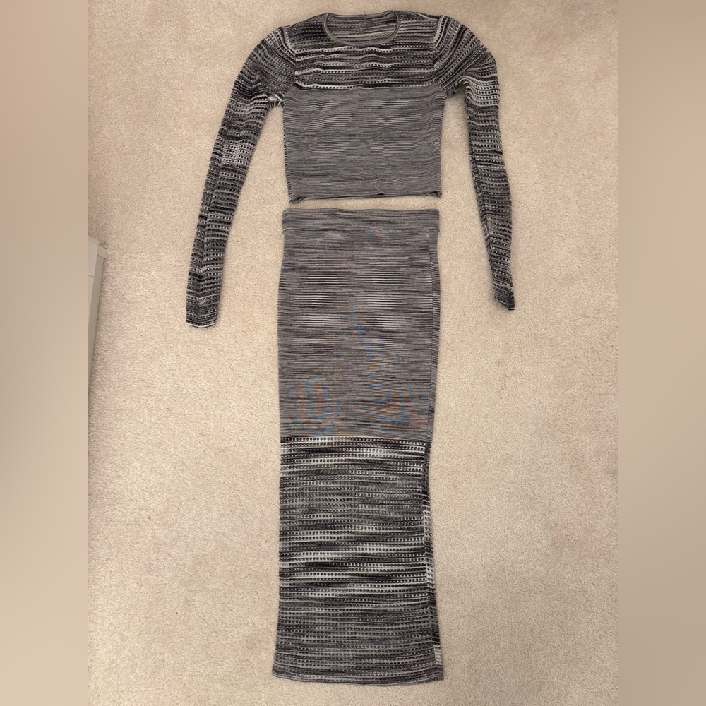 Torn by Ronny Kobo Striped Knit Ensemble